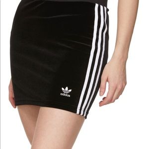 Adidas Originals Velvet/Velour Mini Skirt